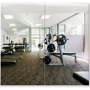 Delma Home Gym Mirror ، 54''x30''x2pcs ، الزجاج الكامل الكامل للزجاج بدون إطار ، مثبت على الحائط للصالة الرياضية واليوغا والمرآب وغرفة النوم والحمام