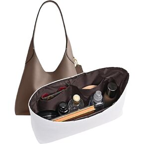 Dupont Paper Purse Organizer Inserts for brooklyn 28 Insert Keeps Tote Handbag（White）