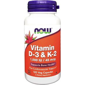 Vitamin D3 & K2, 120 Vcaps (Pack of 2)