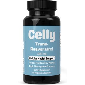 Trans-Resveratrol 400mg | Longevity Supplement for Healthy Aging and Cellular Health | High Absorption for Maximum Benefit | 30 Servings | Non-GMO & 3rd Party Tested