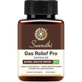 Herbal Supplements for Men & Women, Ayurvedic Blend with Cumin, Spearmint, Asafoetida, Piperine & Ginger for Wellness, 60 Vegan & Gluten-Free Capsules (30 Days of Supply)