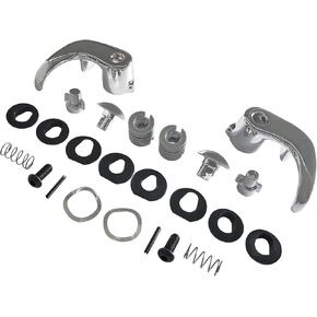 Locking Vent Window Handle, Pair Replacement Chrome Window Crank Compatible with Chevy Blazer Suburban/with GMC Jimmy, 76999 BHS01861 DHA35357 15617125 15617126