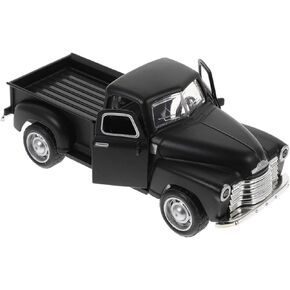 balacoo Old Pickup Truck Vintage Truck Figurine Car Model Alloy Car Toy Metal Vehicle Model Toy Table Centerpiece Decoration Black