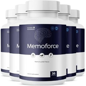 Memoforce - مكمل طبيعي مع Ginkgo Biloba ، Bacopa Monnieri لدعم الدماغ والذاكرة | غير المعدلة وراثيا ، المنشطات ، صنع في الولايات المتحدة الأمريكية ، معتمد من GMP | 30 كبسولة - عرض 1 شهر