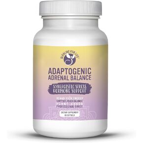 توازن الكظرية التكيف - بما في ذلك apadptogens: Rhodiola ، Relora ، Perilla ، Phosphatidylcholine - مكملات دعم الغدة الكظرية 180 CA [Sules [Sules