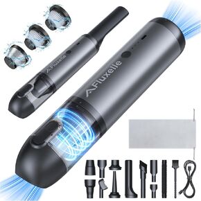 Car Vacuum with 23000Pa SuperPowerful Suction, 4 in 1 Cordless Handheld Vacuum Mini & Portable, Type-C Fast Charging, 11 Attachments Fits for Car, Home, Pet, Office Desk, car Accessories