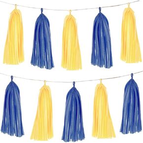 15pcs Decorative Paper Tassels, Garland Banner Tissue Paper Tassels for Birthday Party Baby Shower Nursery Wedding Festival Anniversary Decorations- Red & Pink & Orange
