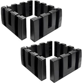 4PCS Multipurpose Cargo Organizer Blocks, Plastic Cargo Storage Organizer Blocks for Wool Carpet Trunk, Grocery Trunk Divider Cargo Containment System for Car SUV Van Trunk