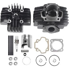 JDMSPEED New Cylinder Piston Gasket 40CC BIG BORE TOP LEND KIT بديل لـ Yamaha QT50 1979-1987 PW 50