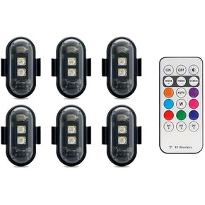 مصابيح LED اللاسلكية LED مع التحكم عن بُعد ، 8 ألوان مقاومة للماء مضاد للماء USB CHARING LED LED LIGH