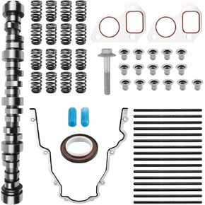 Sloppy Stage 2 Camshaft Kit With Timing Gasket Set, Compatible with 1999-2013 Chevrolet Silverado Tahoe Suburban GMC Sierra Yukon Pontiac G8 Gen 3/4 LS 4.8 5.3 5.7 6.0 6.2 LS1 LS6 LS2 LQ4 LQ9 Engine
