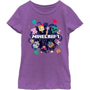 Girl's Minecraft Alex Steve Portal Party T-Shirt