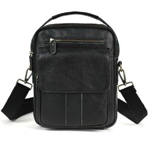 Mens Genuine Leather Sling Messenger Shoulder Cross body Satchel Bag Handle Tote Business Briefcase Portfolio