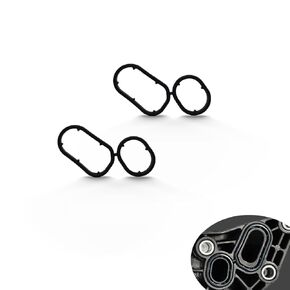 2Pcs Engine Oil Filter Housing Gasket 26345-3LAA0, Compatible with KIA Cadenza/Sedona/Sorento/Telluride 2017-2024, Hyundai Genesis G80/Palisade 2014-2023, Engine Oil Filter Adapter Gasket