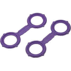 No.A6421880580 Oil Cooler Gasket for Mercedes-Benz Sprinter 2500 2010-2022 / Inner Engine Oil Filter Adapter Gasket/Durable Rubber / 2 Pcs Purple Auto Accessories