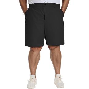 شورتات غولف كبيرة من جولف بولي ممتدة 10 بوصة inseam مقاومة للماء خفيفة الوزن Qiuck الجاف المشي لمسافات طويلة in Kuwait