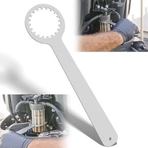 يتناسب مفتاح كوب مرشح الوقود على Yamaha F-Series 4-Stroke 150-350 حصان ، 2.6 لتر و 3.3 لتر HPDI ، F150-F350 6P3-WS24A كأس المرشح لـ YB-ACC04-01 ، 18-79815 ، 2006 وأحدث