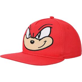 Sonic The Hedgehog Big Face Knuckles Youth Red Snapback Hat