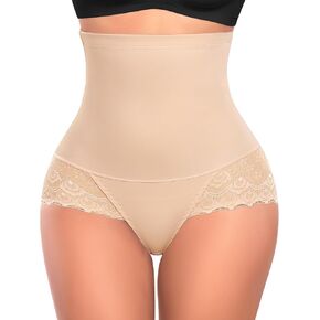 Tummy Control Shapewear Panties for Women High Waisted Shaping Underwear Lace Body Shaper Girdle