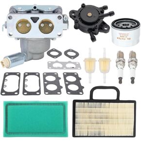 Hipa 791230 Carburetor for Briggs and Stratton 799230 699709 499804 20-25 HP V-Twin Engine for John D MIA10632 L118 L120 La130 La135 Replace 445677 405777 406777 407777 with Air Filter