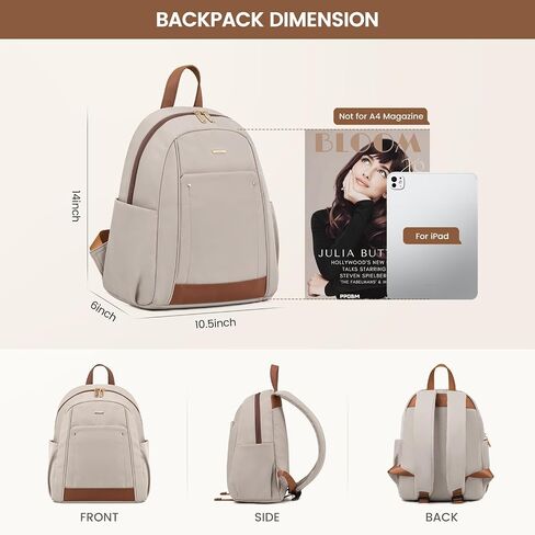 LOVEVOOK Mini Backpack for Women,Fashion Small Backpack for Travel,Lightweight Daypack for Work,Daily,Party,Khaki in Saudi Arabia