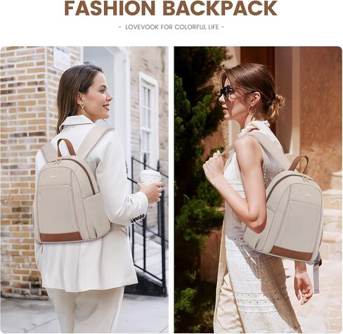 LOVEVOOK Mini Backpack for Women,Fashion Small Backpack for Travel,Lightweight Daypack for Work,Daily,Party,Khaki in Saudi Arabia