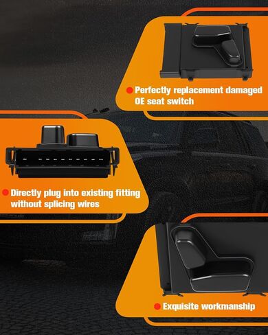 CCIYU Side Power Power Switch متوافق مع Jeep Grand Cherokee 2005-2018 ، لجيب Cherokee 2014-2019 ، لـ Chrysler 200 2011-2017 | يحل محل 56049432AD in Kuwait