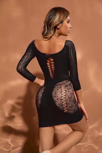 نساء صيد الأسماك الداخلية شبكات القميص babydoll بودز ملابس مثير للنساء قطع رومبير in Kuwait