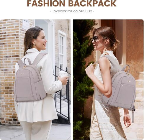 LOVEVOOK Mini Backpack for Women,Fashion Small Backpack for Travel,Lightweight Daypack for Work,Daily,Party,Khaki in Saudi Arabia