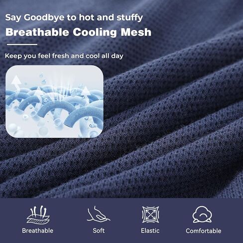 BAMBOO COOL Men's 360° Breathable Mesh Underwear Moisture-Wicking Boxer Briefs Cooling Performance,Multipack in Saudi Arabia