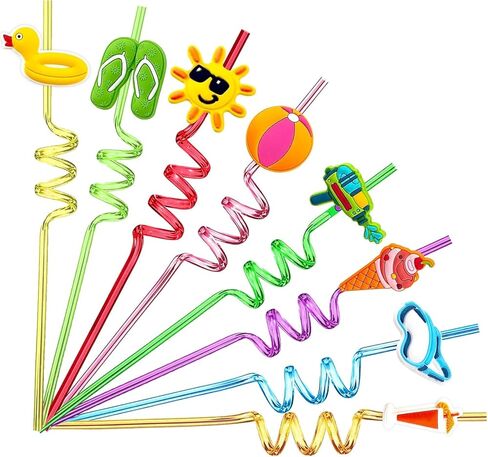 24 شفاطة للشرب على الشاطئ للأطفال، كرة الشاطئ، حمام السباحة، لوازم حفلات أعياد الميلاد الصيفية، ديكورات مفضلة مع 2 قطعة من فرش التنظيف in Kuwait