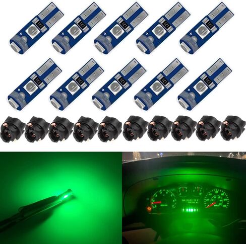 BlyilyB 20-Pack T5 37 74 LED Bulb With Twist Lock Socket PC74 PC37 Dashboard Instrument Panel Gauge Cluster Light in Saudi Arabia