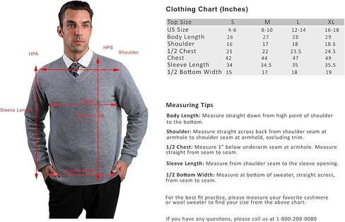 JENNIE LIU Men's 100% Pure Cashmere Long Sleeve Pullover V Neck Sweater in Saudi Arabia