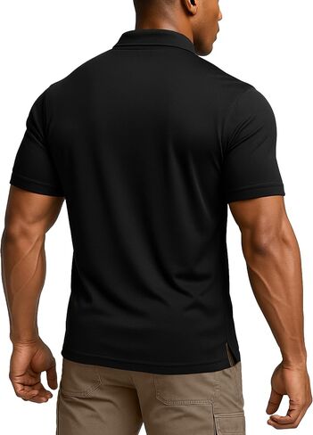 NY Threads Mens Polo Shirt Short Sleeves Quick Dry Performance Tactical Pique Jersey Golf Shirt in Saudi Arabia