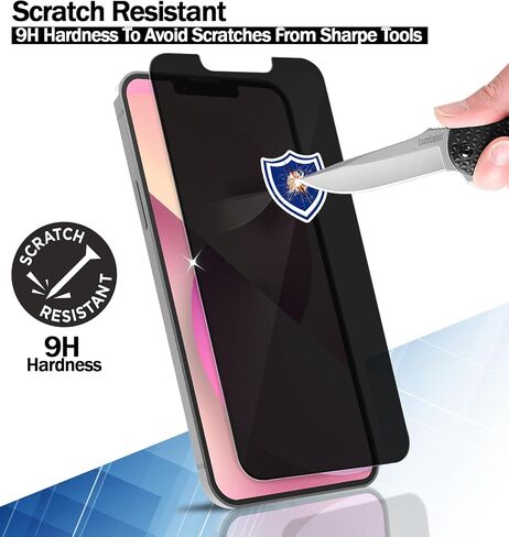 واقي شاشة RKINC [2 + 2 Pack] لهاتف iPhone 13 Mini 5.4 بوصة، واقي شاشة من الزجاج المقسى مع واقي عدسة كاميرا [ضمان مدى الحياة] [مضاد للخدش] [مضاد للكسر] in Kuwait