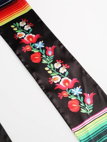 Mexican Graduation Sash Vibrant Print Mexican Flag Stole for Grads Mexican American Sash Class of 2025 in Kuwait