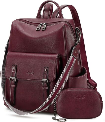 Backpack Purse for Women PU Leather Back Packs Designer Ladies Shoulder Bag Fashion Faux Work Travel Handbags in Saudi Arabia