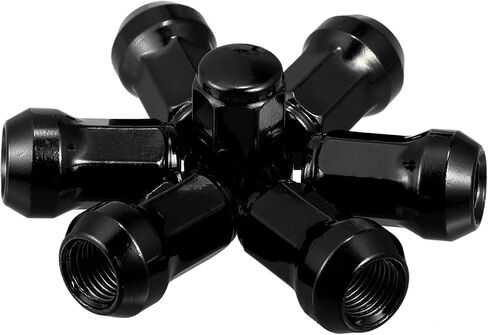 ACROPIX M12 x 1.5 سيارة العروة المكسرات مخروط مقعد نهاية مغلقة انتفاخ الجوزة عرافة عجلة الجوز مع مفتاح المقبس لهجة الذهب - حزمة من 20 in Kuwait