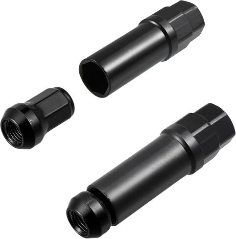 ACROPIX M12 x 1.5 سيارة العروة المكسرات مخروط مقعد نهاية مغلقة انتفاخ الجوزة عرافة عجلة الجوز مع مفتاح المقبس لهجة الذهب - حزمة من 20 in Kuwait