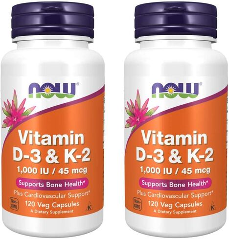 Vitamin D3 & K2, 120 Vcaps (Pack of 2) in Saudi Arabia