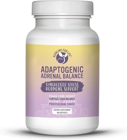 توازن الكظرية التكيف - بما في ذلك apadptogens: Rhodiola ، Relora ، Perilla ، Phosphatidylcholine - مكملات دعم الغدة الكظرية 180 CA [Sules [Sules in Kuwait