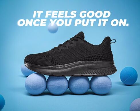 Mens Wide Walking Shoes Soft Sole Non Slip Running Comfortable Tennis Breathable Athletic Gym Workout Sport Sneakers in Kuwait