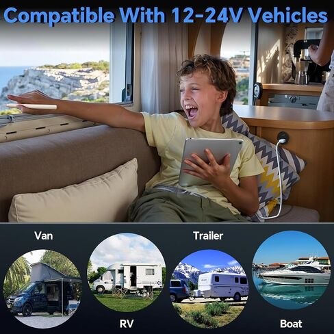 Acegoo 12V USB Outlet 30W PD Type-C & 18W QC3.0 Aluminum USB Charger Socket Dual Port Fast Charging Recessed Mount Replacement Car Charger Accessories for RV Camper Trailer Truck Boat Golf (2Pcs) in Saudi Arabia