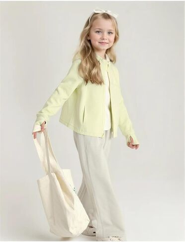 الفتيات zip up عرضة سترة غير رسمية قمصان طويلة الأكمام in Kuwait