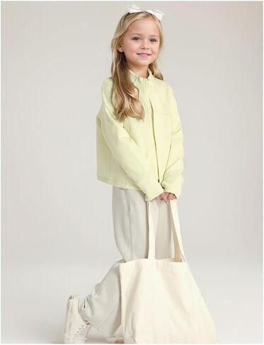 الفتيات zip up عرضة سترة غير رسمية قمصان طويلة الأكمام in Kuwait