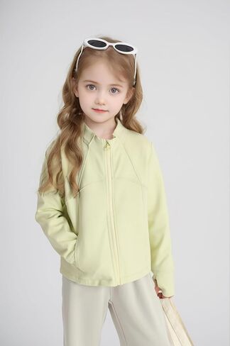 الفتيات zip up عرضة سترة غير رسمية قمصان طويلة الأكمام in Kuwait