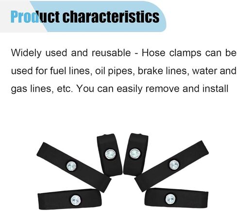 6PCS Car Spark Plug Wire Separator Divider Kit, Car Engine Ignition Wire Separators Holder for 7mm 8mm 9.5mm Wire, Spark Plug Wire Loom Divider Clamp (Black) in Kuwait