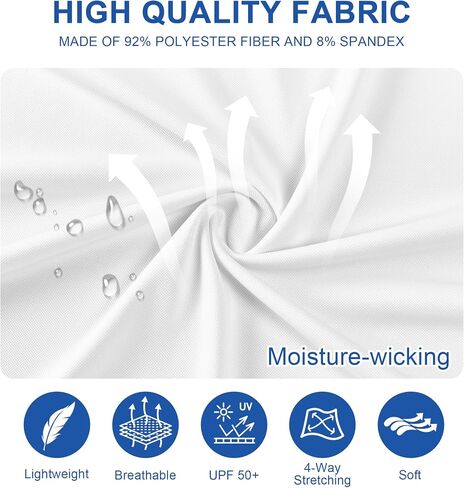 Mens Golf Shirt Short Sleeve Moisture Wicking Dry Fit Performance Solid Casual Pique Collared Golf Polo Shirts for Men in Saudi Arabia