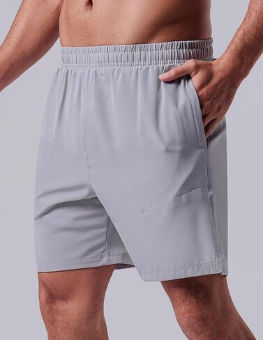3 Pack: Men's 7" Running Shorts with Compression Liner Pockets, Athletic 2 in 1 Shorts for Workout Gym Quick Dry in Saudi Arabia
