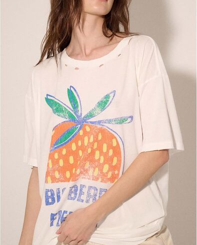 Womens Oversized Vintage Flower Graphic Tees Tops Y2k California Aesthetic Baggy T-Shirts Fruit Coastal Summer in Saudi Arabia